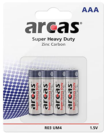 Micro-Batterie Super Heavy Duty 1,5V, Typ AAA/R03, 4er-Pack