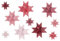 Fröbelsterne Mix rot/weiss