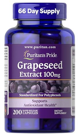 Puritan's Pride Grapeseed Extract 100mg with Citrus Bioflavonoid Complex
