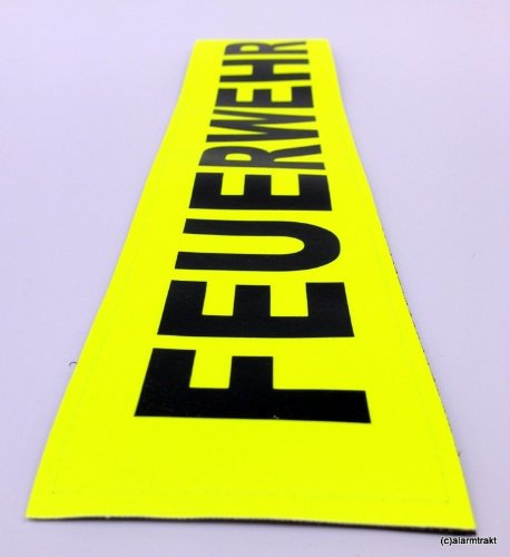 alarmtrakt.de 3M Reflex-Rückenschild 38x8cm Zitronengelb Schaum Reflektierend Sicherheitsschild Wandmontage Warnung