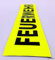 alarmtrakt.de 3M Reflex-Rückenschild 38x8cm Zitronengelb Schaum Reflektierend Sicherheitsschild Wandmontage Warnung