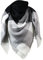 Glamexx24 XXL Kuschelige Damen Poncho Schal - Warm und Wunderschön Mit Verschiedenen Mustern, 01dunkelgraugrauweiss, Einheitsgröße