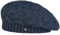 LIERYS Baskenmütze Jesila Damen - Strickmütze mit Schurwolle - Made in Germany - One Size 54-59 cm - Französische Damenbaske - Wollmütze Herbst/Winter - Mütze blau One Size