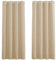 PONY DANCE Thermal Curtains for Living Room Verdunklungsvorhänge Kurz Ösenschal 2er Set H 137 x B 117 cm Schlafzimmer Vorhänge Hitzeschutz & Wärmeisolierend, Biscotti Beige