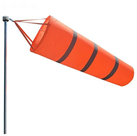 Qishi Airport Windsock Rip-Stop Outdoor Rainbow Wind Measurement Sock Bag with Reflective Belt(30 40 60) (30)