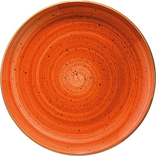 Bonna Premium Porcelain ATCGRM17DZ Aura Terracotta Plate Teller flach, 17cm, Porzellan, terrakotta, 1 Stück