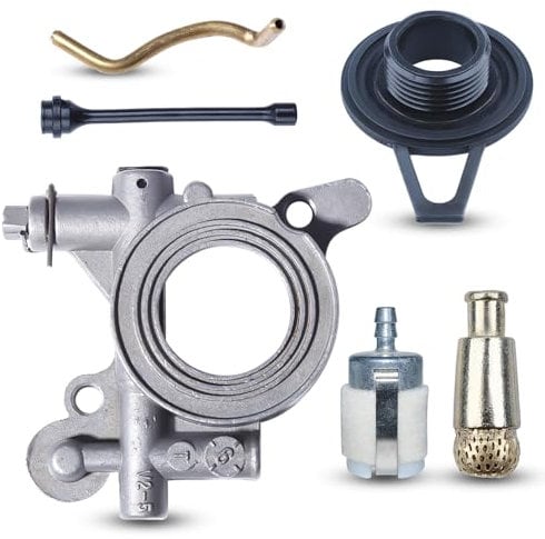 Haishine Pompa dell'olio Ingranaggio a vite senza fine Filtro della linea del tubo dell'olio Kit per Husqvarna 365 371 372 XP 372XP 362 Parti di ricambio per motosega