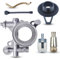 Haishine Pompa dell'olio Ingranaggio a vite senza fine Filtro della linea del tubo dell'olio Kit per Husqvarna 365 371 372 XP 372XP 362 Parti di ricambio per motosega