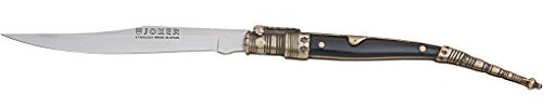 Joker Navaja Decorada N108C con puño zamak, 10,5 cm de Hoja Acero INOX 420, 40 gr de Peso, Herramienta de Pesca, Caza, Camping y Senderismo