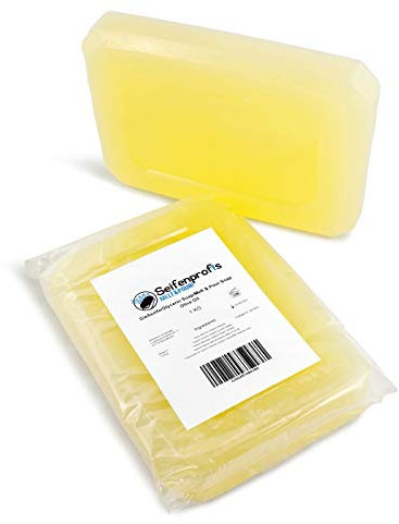 Seifenprofis - OLIVENÖL 2kg (SLS+SCS-Frei), Glycerinseife Rohseife Seifenbasis zum Seifengießen 100% Vegan, transparent