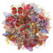 RISYPISY 120 Stück Vintage-Pflanzen-Aufkleber: 4 Pakete Blumen- & Schmetterlings-Decorationsaufkleber für Scrapbooking, Journale, Laptops, Notebooks und Grußkarten