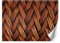 Feeby Papier Peint Intisse Motif Ethnique Tresse 250x175 cm marron XXL Photo Mural Muraux Tapisserie Imitation Structure Osier