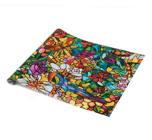 45cm x 1m up to 15m dc fix TULIA window sticky back plastic vinyl wrap film (200-3231) (45cm x 1m)