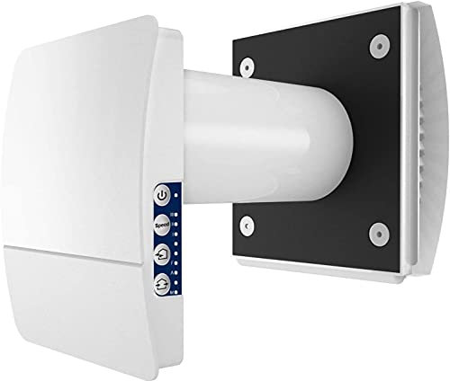 Blauberg HEAT RECOVERY Unit Wall Mounted Silent Decentralised Office Bathroom Kitchen Toilet Wet Room d-MVHR Ventilator Smart Wifi Control – White (White)