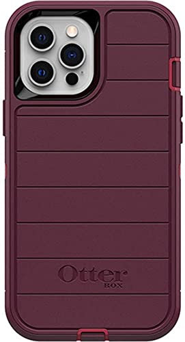 OtterBox Defender Series Case Screenless Edition for iPhone 12 Pro Max & iPhone 13 Pro Max (Only) - Case Only - Microbial Defense Protection - Non-Retail Packaging - Raspberry Wine/Boysenberry