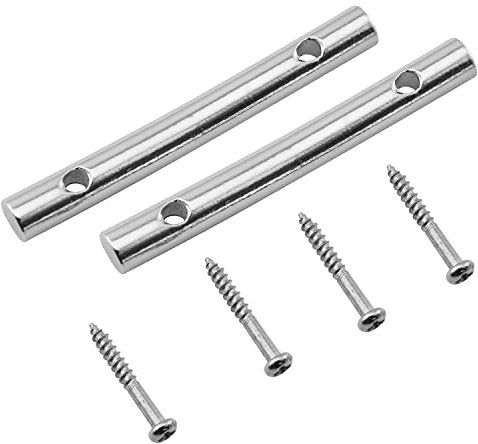 FMHXG Gitarrensaiten-Halter, 44,8 mm, mit 4 Befestigungsschrauben, Metall-Gitarrenteilen und Zubehör, Gitarrenbaumführung für E-Gitarren, 2 Stück