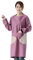 Kumquat Classic Fashion Aprons for Women Waterproof Oil Proof Long Sleeve Apron Smocks Overalls Adult for Home Furnishing Kitchen, Purple, One Size