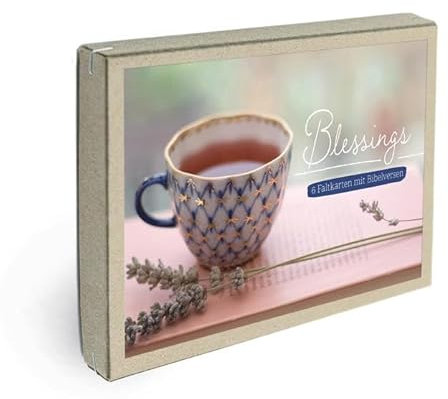 Kartenbox Blessings: Box mit 6 Faltkarten und Umschlägen