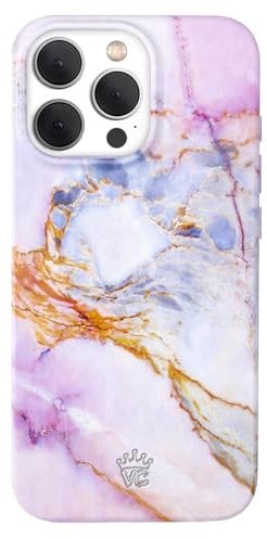 VELVET CAVIAR for iPhone 14 Pro Max Case Marble - Compatible with MagSafe - 10ft Drop Tested - White, Violet Sky