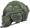 AQ zxdc Taktischer Schutz-Integralhelm, mit Maske, Headset, Brille, Nebellüfter, für Airsoft Paintball,Od2
