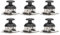 6 Sätze Joystick-Sensor-Spiel, Game-Controller-Modul Joystick-Sensor-Controller-Modul X Y Doppelachsen-Ersatzsatz-Kit KY‑023