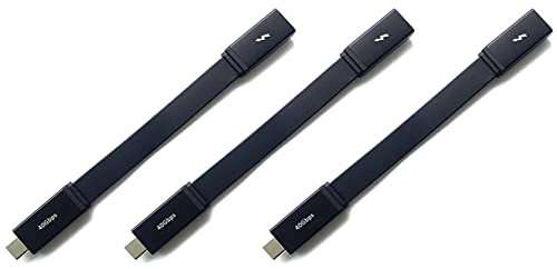 Cusstally - Cable de extensión de 3 x 40 Gbps o cable USB C macho a 15 cm, soporte para sincronización de datos de 100 W, compatible con USB 3.1 Gen1 y 2