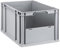 PROREGAL Eurobox NextGen Insight | HxBxT 32x40x60cm | 65 Liter | Front offen | Eurobehälter, Transportbox, Transportbehälter, Stapelbehälter