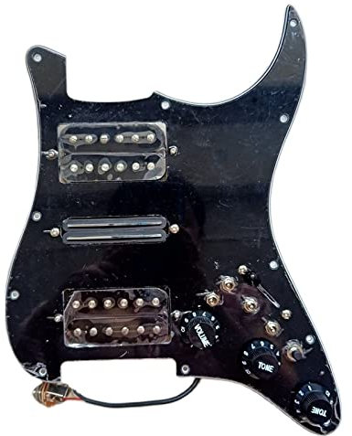 Prewired Schlagbrett Gitarren-Pickguard-Tonabnehmer HSH Alnico 5 Humbucker-Tonabnehmer Gitarrenkabelbaum Für ST-Gitarre