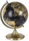 Magie di Natale Dekorativer Globus Schwarz und Gold drehbar mit Metallsockel (Ø 36 cm Gold)