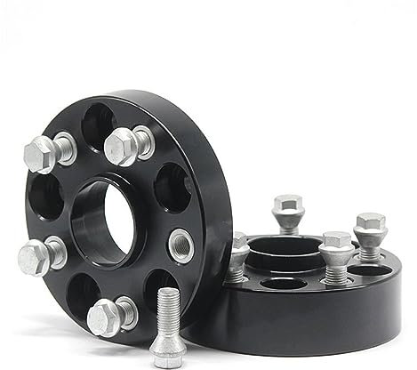 Spurverbreiterungen 2 Stück 25/30/35/40/50mm PCD 5 X 112 57,1mm Spurverbreiterungsadapter Für A-UDI TT Q3 R8 A3 A6 Distanzscheiben Autonaben (Color : 2PCS 60mm Black)