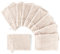 Pure Label 10-TLG. Waschhandschuh Waschlappen Set mit Anhängeschlaufe aus 100% Baumwolle, saugstark, weich und Oeko-TEX Zertifiziert - 10 Waschlappen aus Baumwolle 16x21cm, Creme