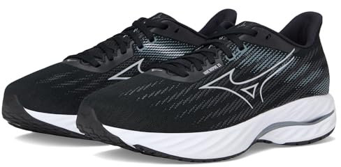 Mizuno Men's Wave Inspire 21 2e Running Shoe, Black-silver, 9 Wide