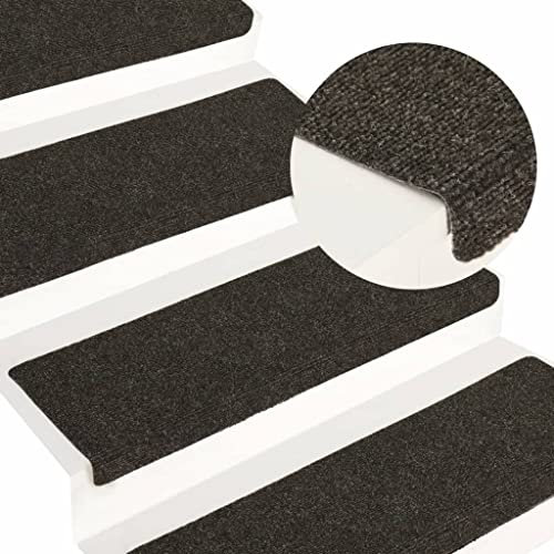 asdchZen Treppenmatten 15 Stück Nadelfilz 65X25 cm Grau-Haus & Garten Haushaltsbedarf Treppenstufen