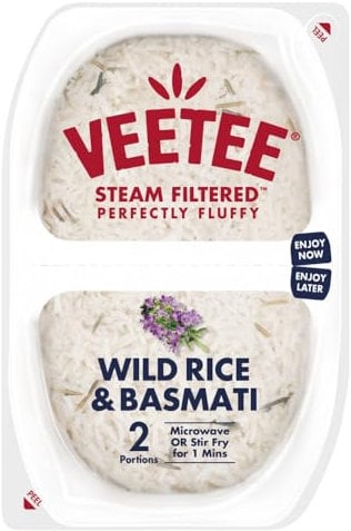 Veetee Heat & Eat Wild Rice And Basmati Pots 2 x 125g