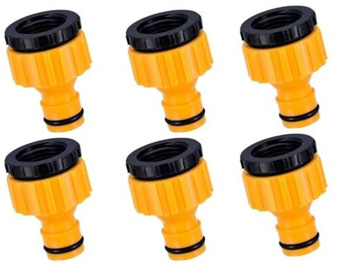 6Pcs Garden Hose Tap Connectors Set - Quick Connect Fittings, Durable&Leak-Proof, Easy Installation