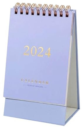 small calendar 2024 Desk Calendar 18 Months From August 2023 December 2024 Desk Calendar Standing Flip Calendar Wall Calendar For Planning Organizing Daily Schedule (B, One Size)