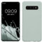 kwmobile Hülle kompatibel mit Samsung Galaxy S10 Hülle - weiches TPU Silikon Case - Cover geeignet für kabelloses Laden - Cool Mint