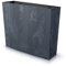 Tymar Blumenkasten Blumenkübel hoch Pflanzkasten Outdoor Blumentopf sichtschutz länglich pflanzgefäße für draussen rechteckig (Beton Anthrazit; 58x18x50cm)