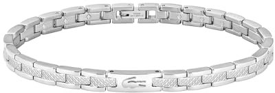 Lacoste Gliederarmband für Damen Kollektion METROPOLE in Edelstahl mit Geätztem Petit Piqué - 2040466