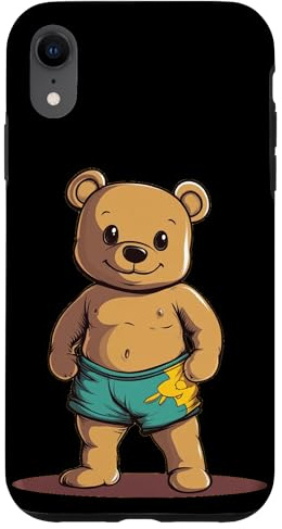 Pretty Swim Trunks Teddy Bear Case for iPhone XR