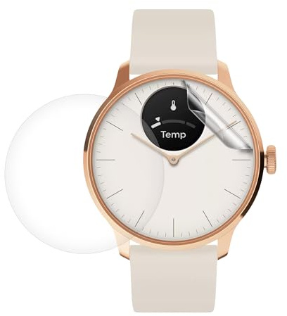 kwmobile 3X Transparente Displayschutzfolie kompatibel mit Withings Scanwatch Light 37mm - Schutzfolie für Fitness Tracker Displayschutz