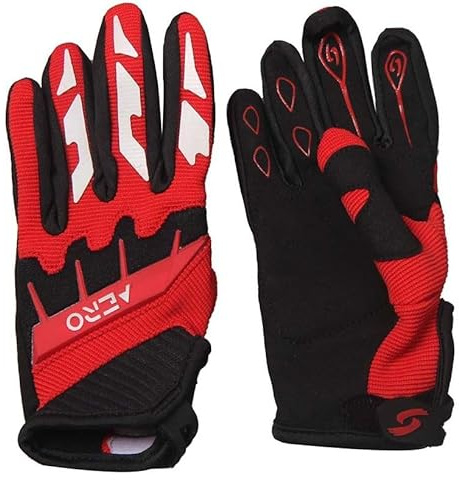 Motocross Handschuhe Kinder AERO AHP Motorrad Downhill Bike MTB Mountainbike rot