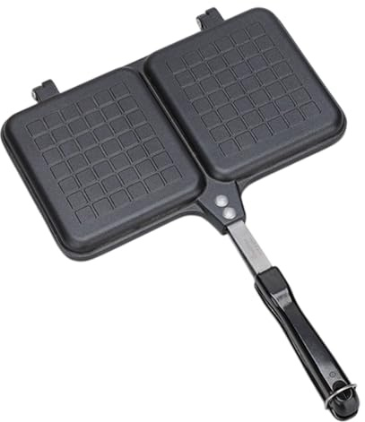Sandwich-Maker für Lagerfeuer, Doppel-Panel, Camping-Sandwich-Toaster mit Griff, Brottoaster, Herd-Grillpfanne, Käse-Grillpresse, Grillzubehör für Zuhause, Frühstück