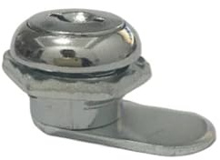 Schrankschloss, DIY-Einsteckschloss mit Nocken, 10–40 mm, for Türen, Schränke, Briefkästen, Schubladen, Spinde, 2 Schlüssel(103-16)