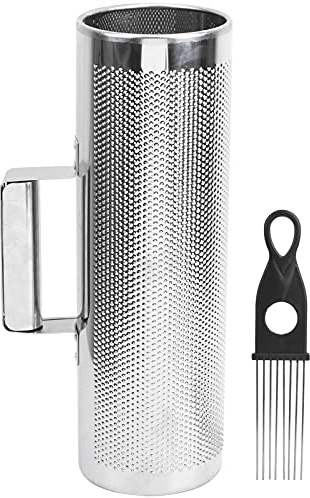 Guiro Shaker Instrumento de Percusión de Aluminio para Educación Musical Sonido Único para Fiestas y Actuaciones con Raspador Incluido