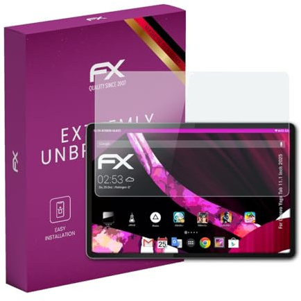 atFoliX Glasfolie kompatibel mit Lenovo Yoga Tab 11.1 Inch 2025 Displayfolie, 9H Hybrid-Glass FX Schutzpanzer Folie