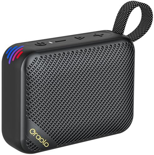 oraolo Altavoz Bluetooth Portátil, Altavoces Bluetooth Inalambrico 5.4 | Impermeable IPX7, Parlante Estéreo, Autonomía de 24H, Entrada AUX&TF-Card, Altavoz Inalámbrico Compacto para Camping, Viajes