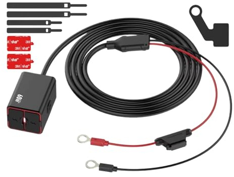 Chargeur de Téléphone pour Moto, Port USB Étanche Multifonction, Accessoires Moto Réglable Antivibrations pour Voyages Longs et Trajets Urbains