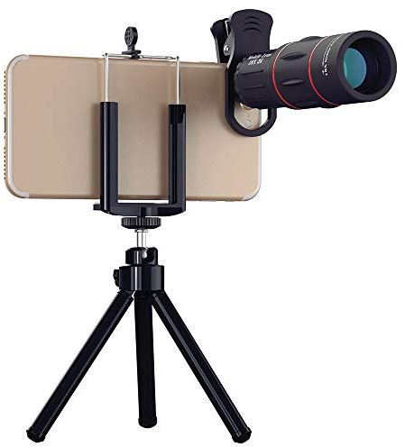 Obiettivo zoom telescopio 18X Obiettivo monoculare for fotocamera del telefono cellulare(18x tele with tripod)