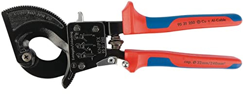Knipex 18555 Ratchet Action Cable Cutter 250 mm
